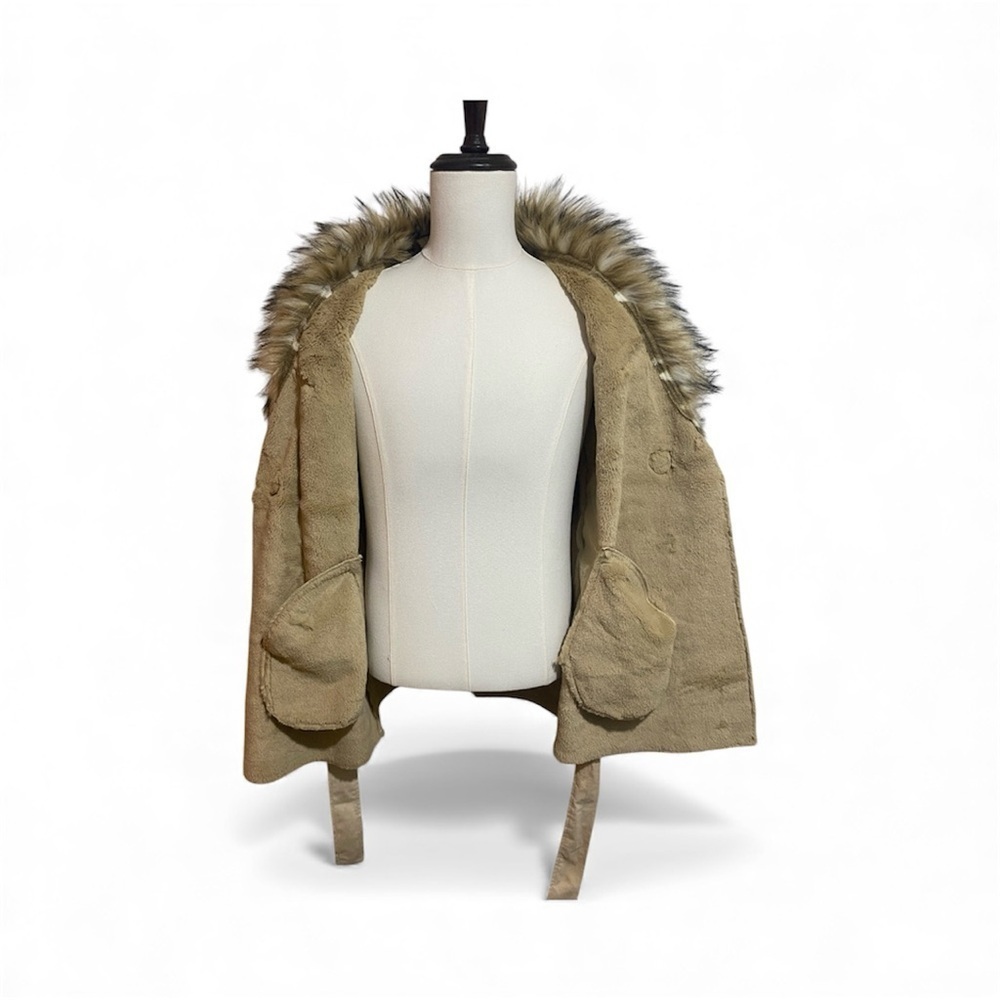 Carlo Pozzi Collection Faux Fur coat SZ L - Picture 6 of 11